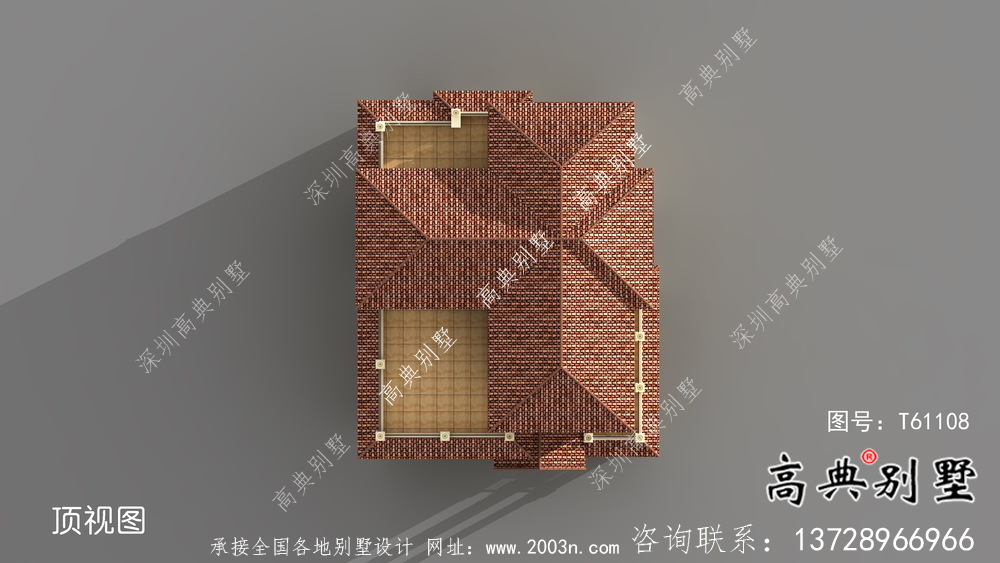 復式三層歐式別墅整套設計圖紙及施工圖