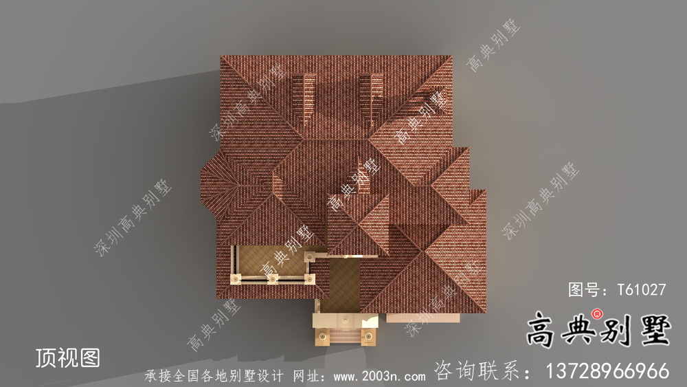 歐式意大利風格三層別墅設計圖+效果圖+結構
