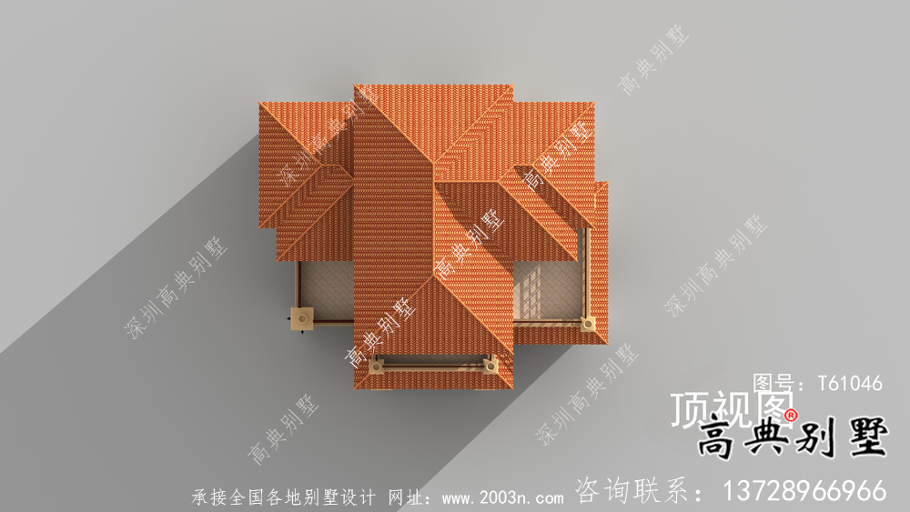 別致大方歐式風格三層別墅設計圖紙