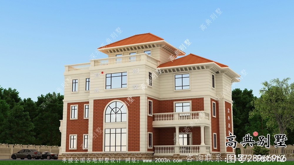 農(nóng)村實(shí)用基礎(chǔ)建設(shè)別墅施工圖紙及效果圖