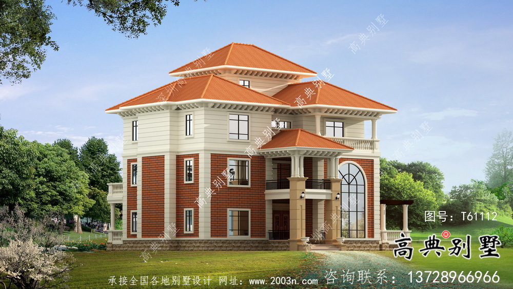 農(nóng)村實(shí)用基礎(chǔ)建設(shè)別墅施工圖紙及效果圖