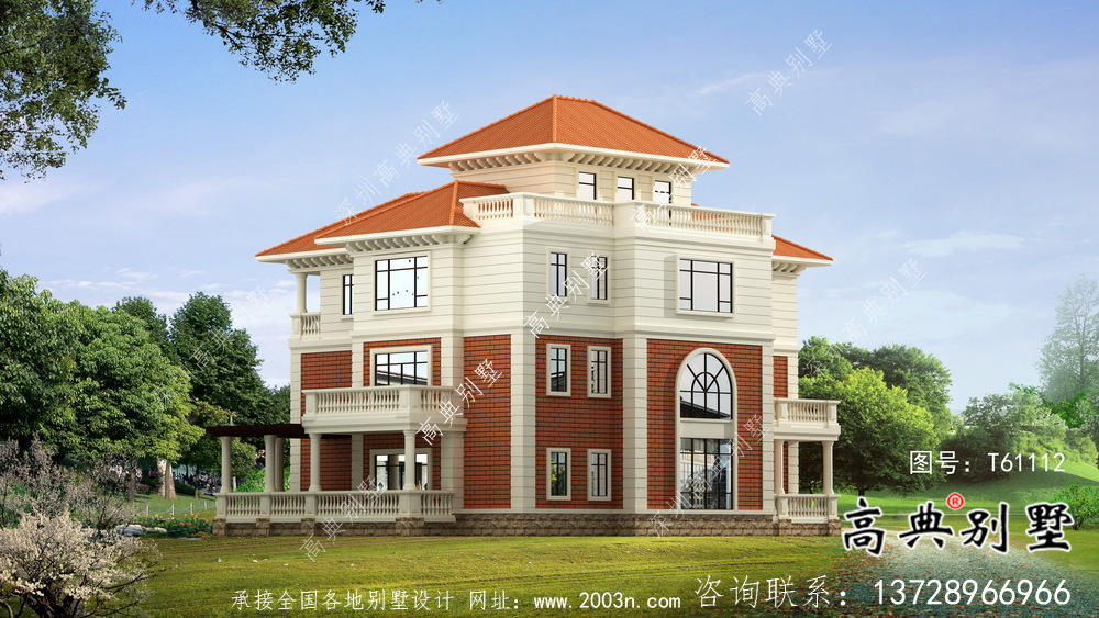 農(nóng)村實(shí)用基礎(chǔ)建設(shè)別墅施工圖紙及效果圖