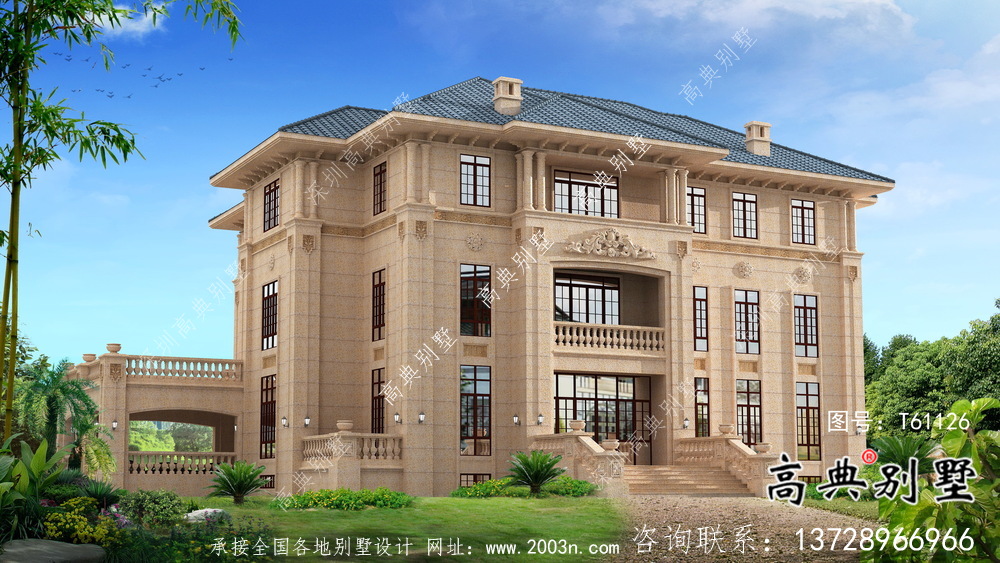 三層簡(jiǎn)約歐式意大利風(fēng)格別墅設(shè)計(jì)圖