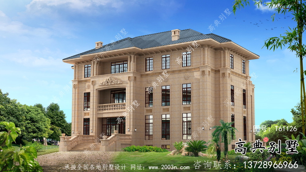 三層簡(jiǎn)約歐式意大利風(fēng)格別墅設(shè)計(jì)圖