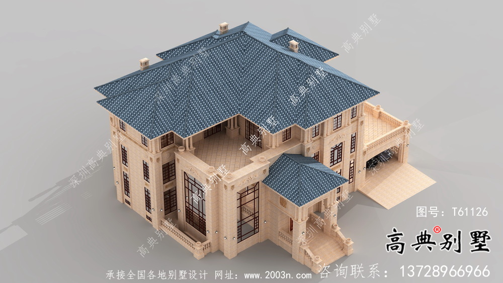 三層簡(jiǎn)約歐式意大利風(fēng)格別墅設(shè)計(jì)圖