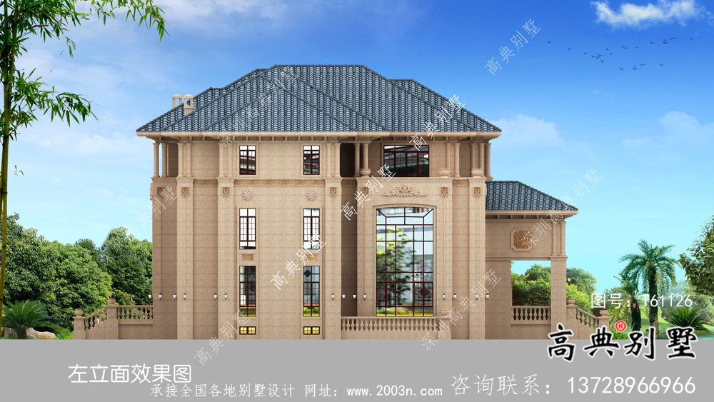 三層簡(jiǎn)約歐式意大利風(fēng)格別墅設(shè)計(jì)圖