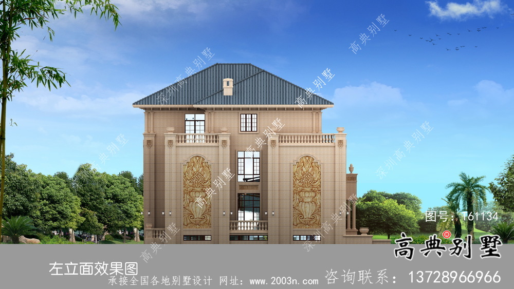 小巧實用三層雙拼別墅設計圖