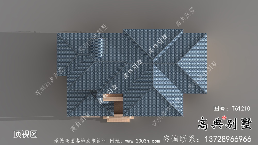 歐式豪華三層別墅設計圖及效果圖