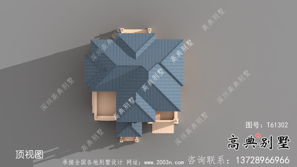 城鎮意大利風格別墅設計圖+效果圖