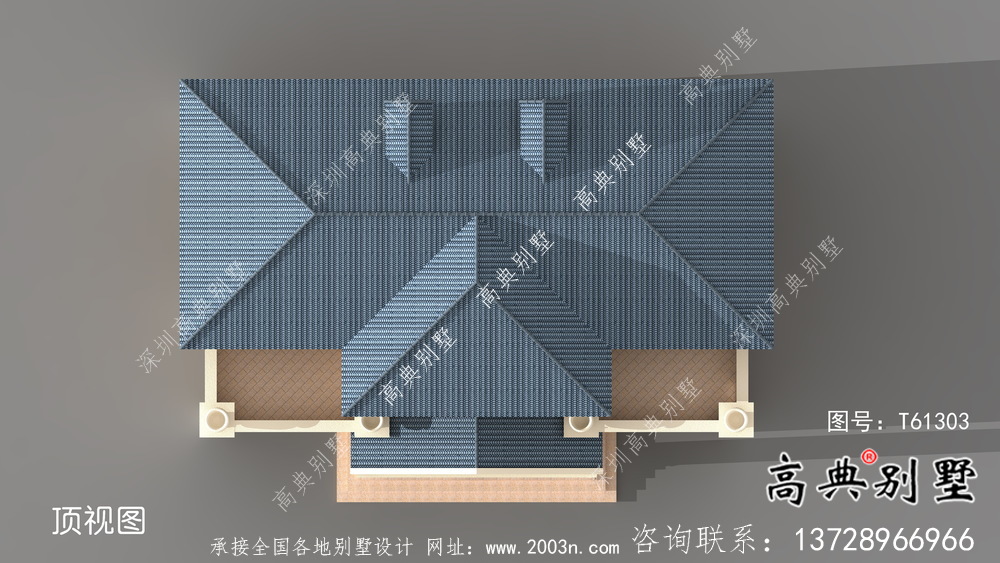 中小型多臥室法式風格新農村住宅設計圖