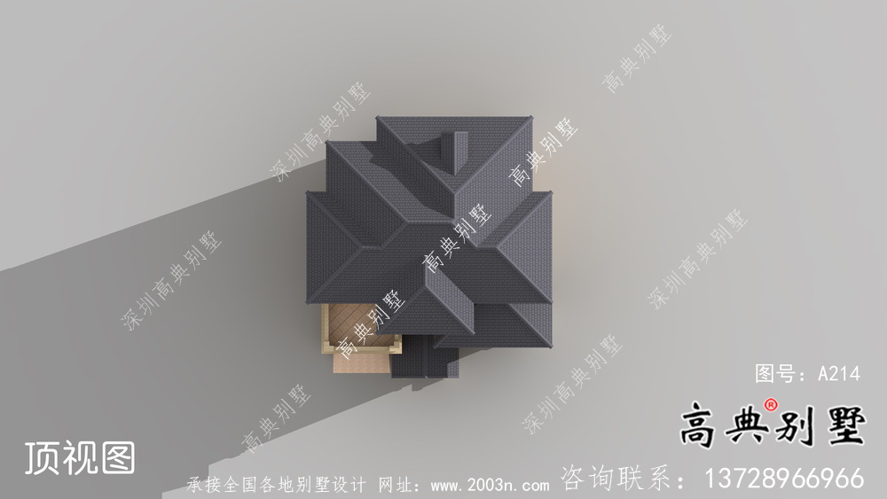 全套復式三層歐式鄉村別墅設計效果圖紙