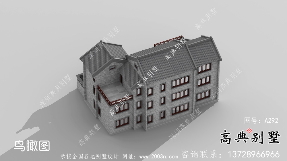 新中式三層庭院別墅設(shè)計(jì)圖紙及平面設(shè)計(jì)圖
