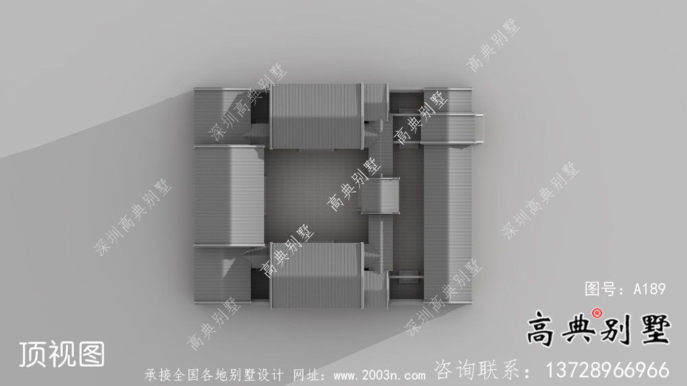 樸素四合院，院子別墅設計圖紙+效果圖