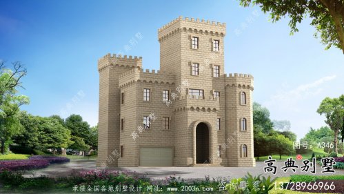 歐式五層城堡式別墅奢華別墅外觀設計