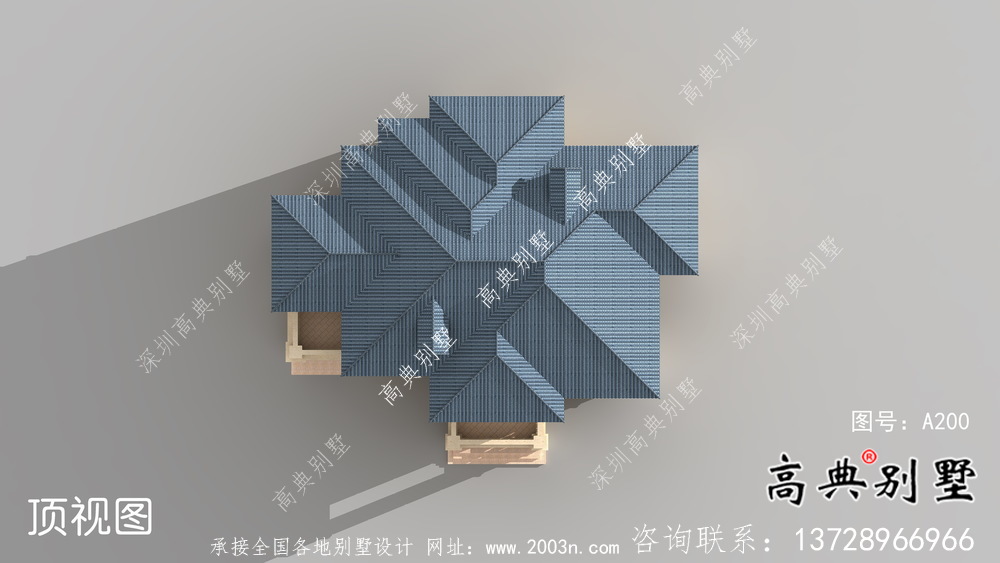 歐式中小型簡潔別墅建筑施工圖+效果圖