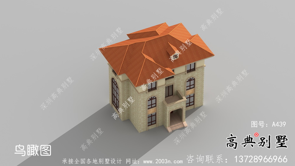 三層歐式風格獨棟別墅設計圖含構造圖