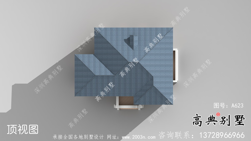 復式華麗二層歐式別墅平面設計圖紙