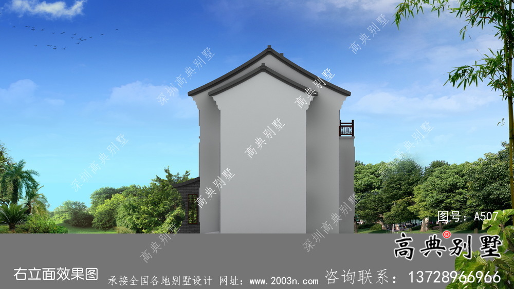 新中式簡約優雅三層別墅設計+結構圖