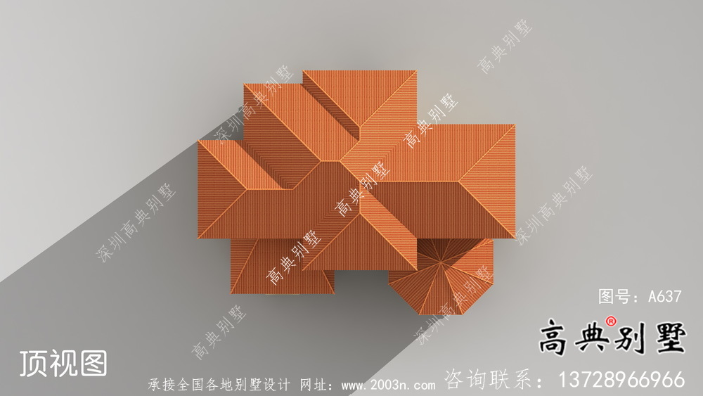 三層別墅歐式獨特設計圖紙及效果圖