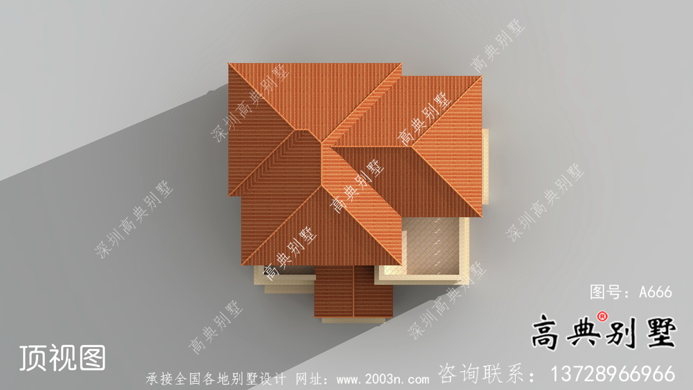 三層實用中式別墅農村自建別墅設計圖紙