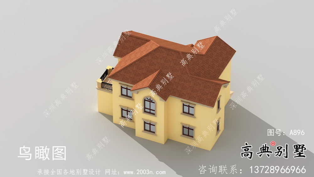 歐式田園風(fēng)二層別墅平面設(shè)計(jì)圖紙
