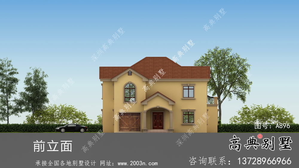 歐式田園風(fēng)二層別墅平面設(shè)計(jì)圖紙