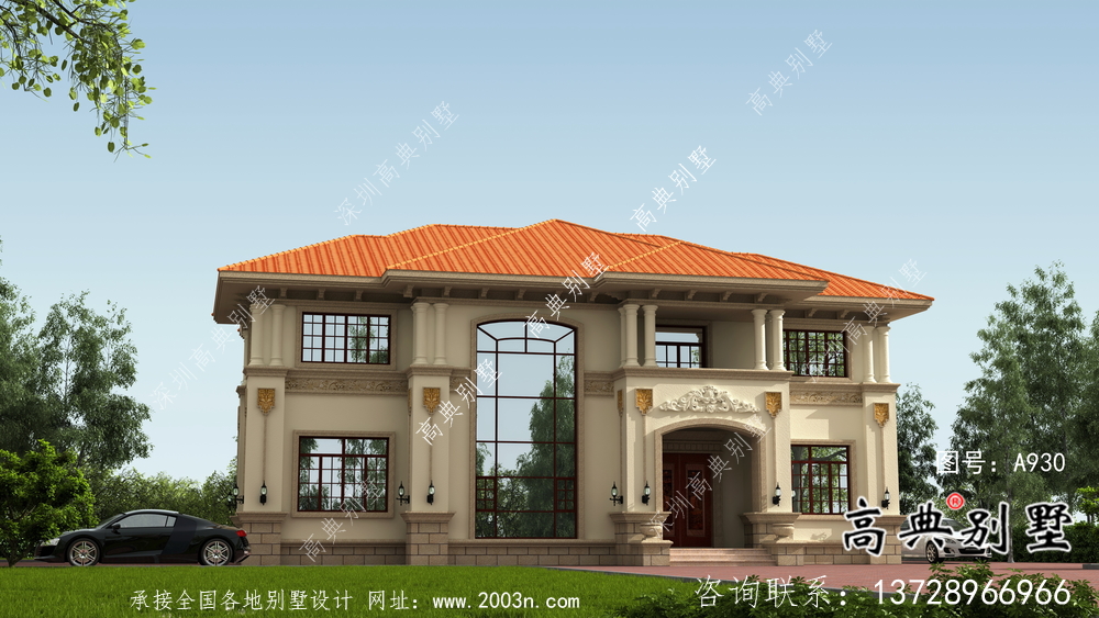 意大利風(fēng)格復(fù)式框架結(jié)構(gòu)兩層別墅設(shè)計(jì)圖