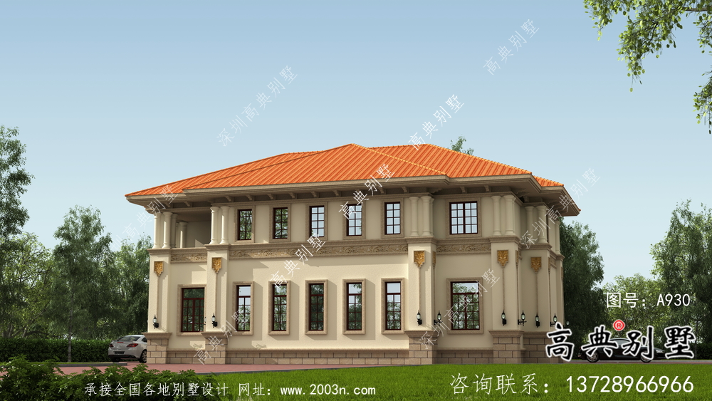 意大利風(fēng)格復(fù)式框架結(jié)構(gòu)兩層別墅設(shè)計(jì)圖