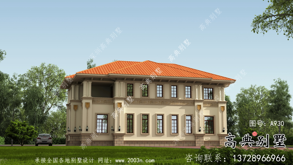 意大利風(fēng)格復(fù)式框架結(jié)構(gòu)兩層別墅設(shè)計(jì)圖