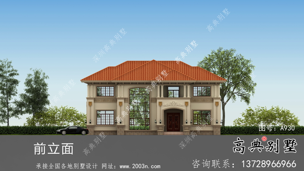 意大利風(fēng)格復(fù)式框架結(jié)構(gòu)兩層別墅設(shè)計(jì)圖