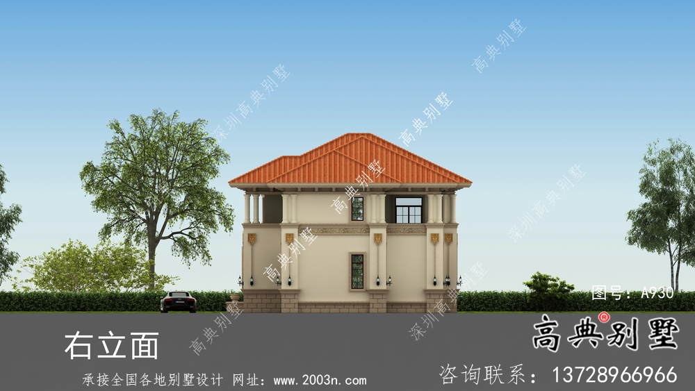意大利風(fēng)格復(fù)式框架結(jié)構(gòu)兩層別墅設(shè)計(jì)圖