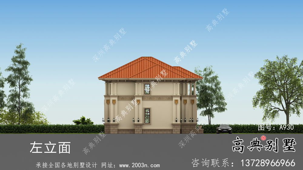 意大利風(fēng)格復(fù)式框架結(jié)構(gòu)兩層別墅設(shè)計(jì)圖