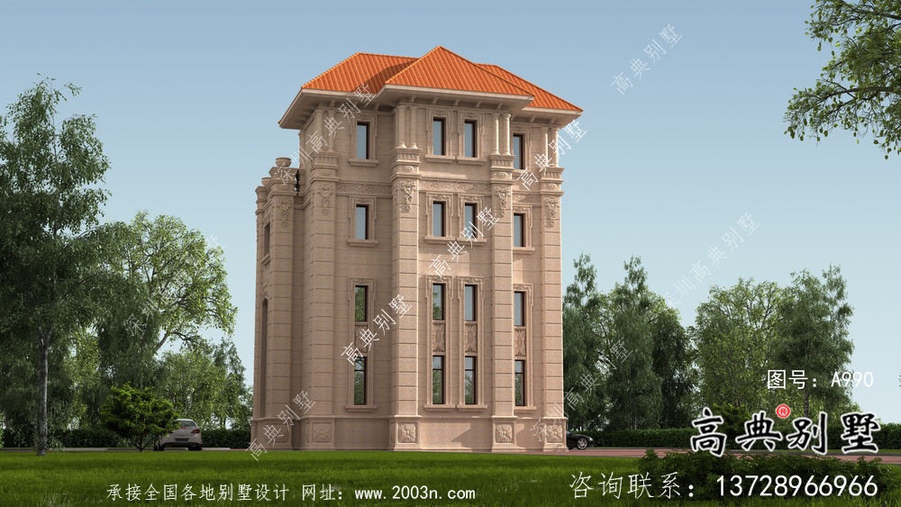 最好看的農村意大利風格四層別墅