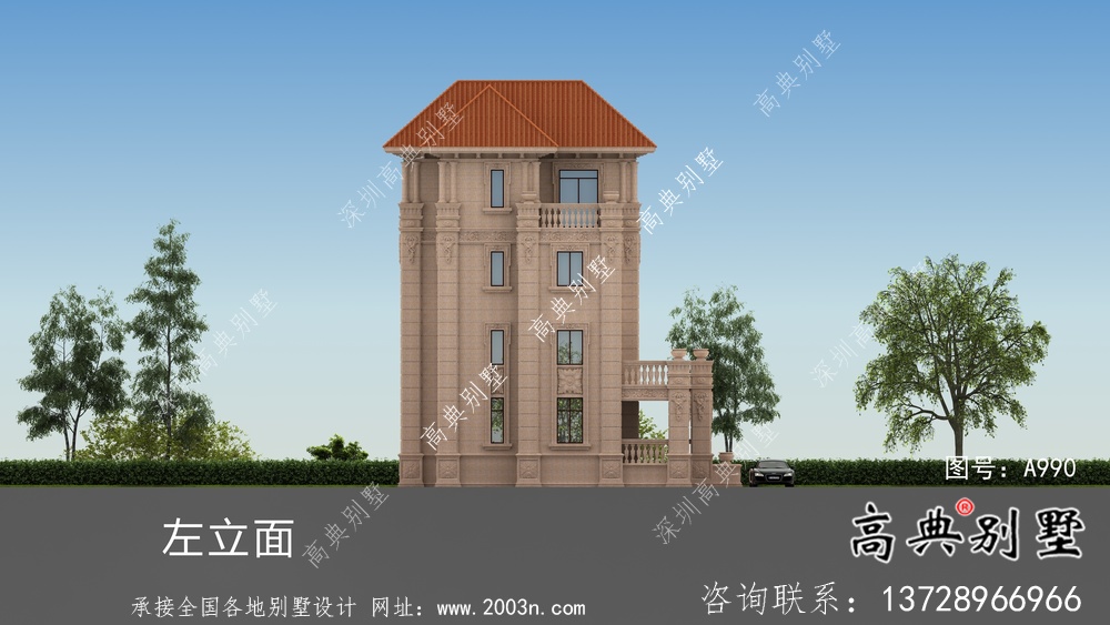 最好看的農村意大利風格四層別墅
