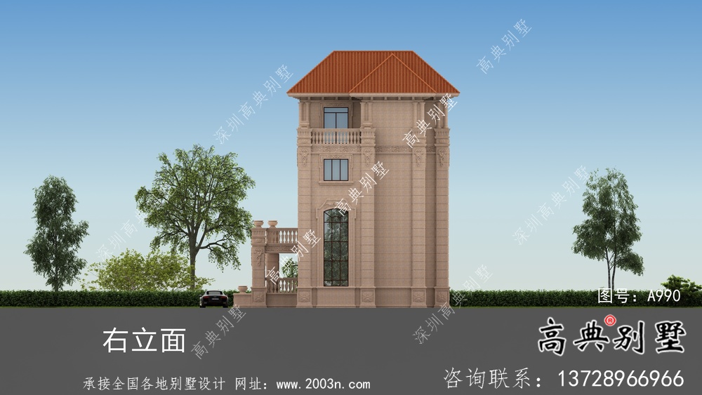 最好看的農村意大利風格四層別墅
