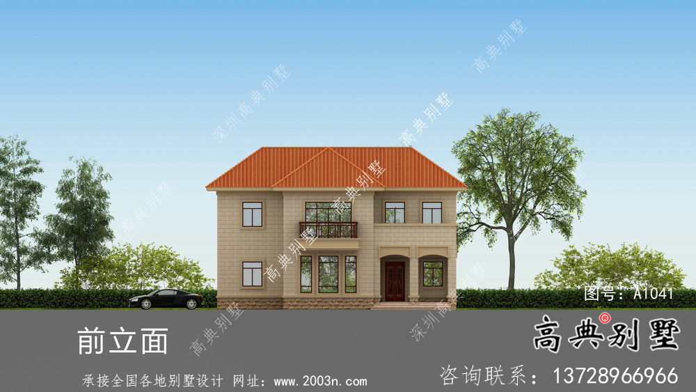 簡約實用歐式風格別墅設計圖及效果圖