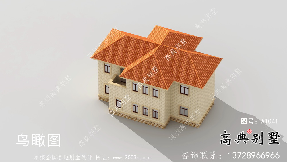簡約實用歐式風格別墅設計圖及效果圖