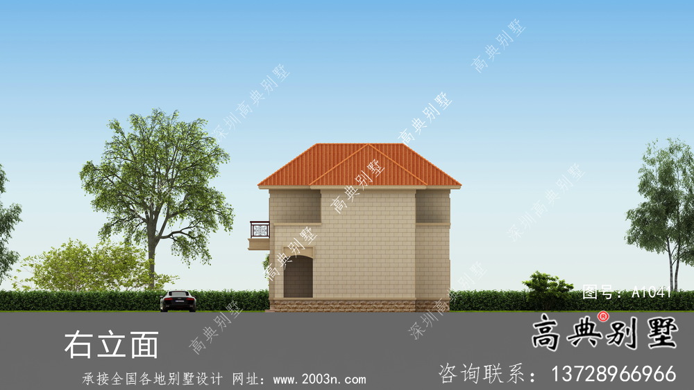 簡約實用歐式風格別墅設計圖及效果圖