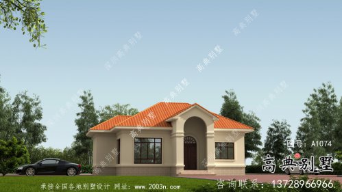 農(nóng)村一層歐式別墅設計圖大全