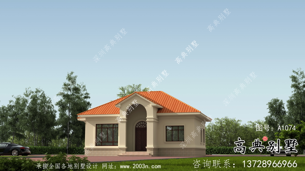 農村一層歐式別墅設計圖大全