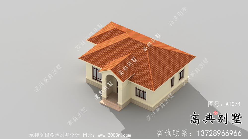 農村一層歐式別墅設計圖大全