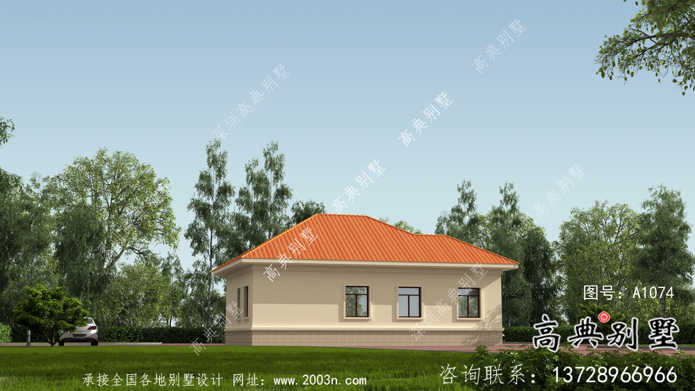農村一層歐式別墅設計圖大全