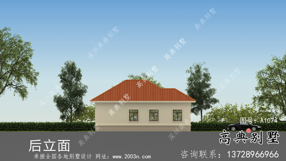 農村一層歐式別墅設計圖大全