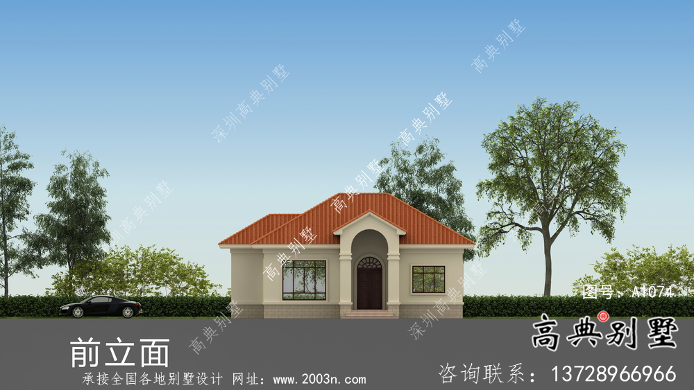 農村一層歐式別墅設計圖大全