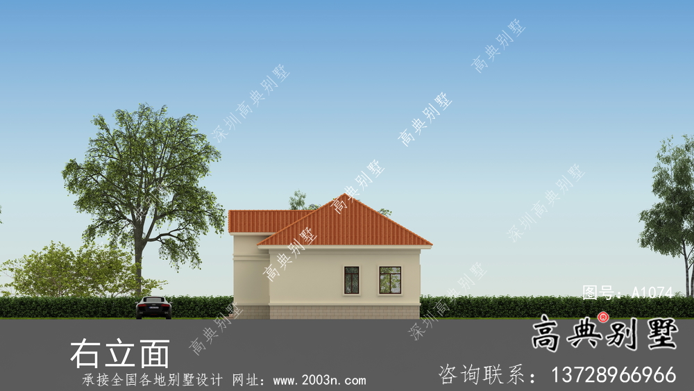 農村一層歐式別墅設計圖大全