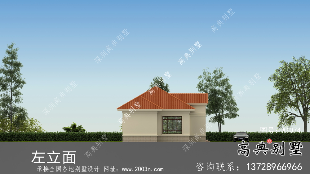 農村一層歐式別墅設計圖大全