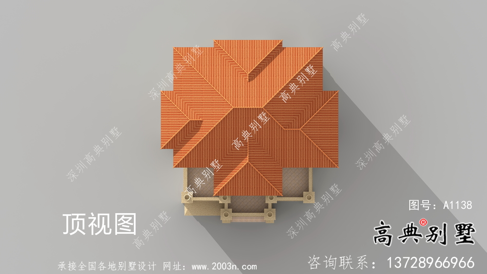 歐式五層農村別墅效果圖大全