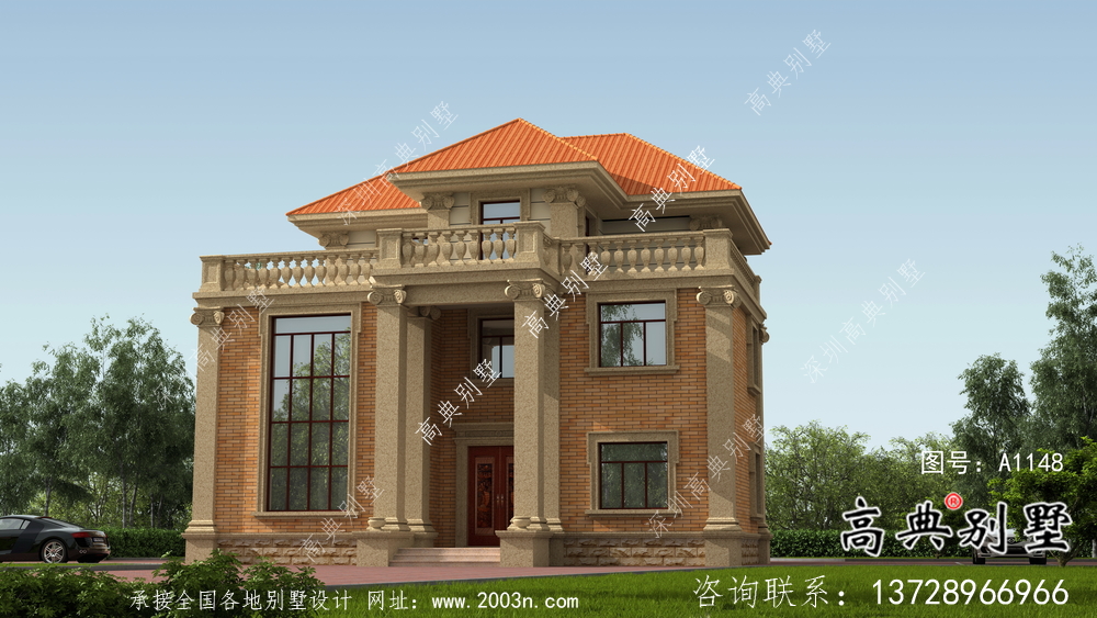 農村歐式三層復式別墅設計圖紙及平面設計圖