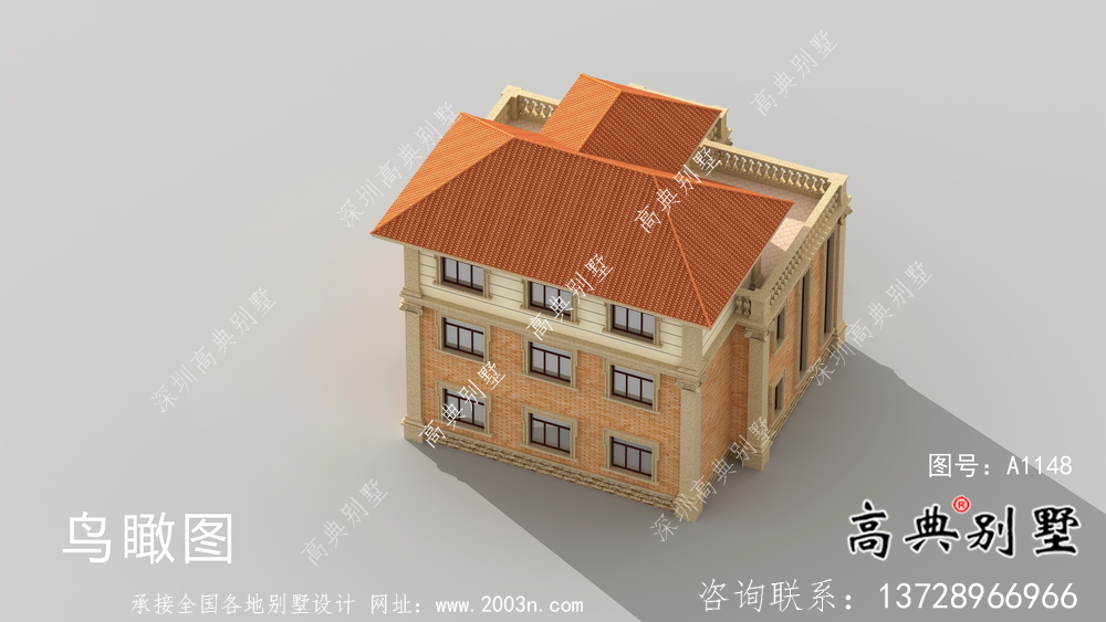 農村歐式三層復式別墅設計圖紙及平面設計圖