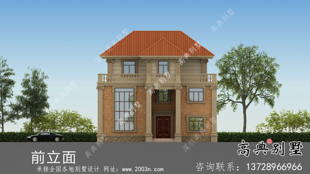 農村歐式三層復式別墅設計圖紙及平面設計圖